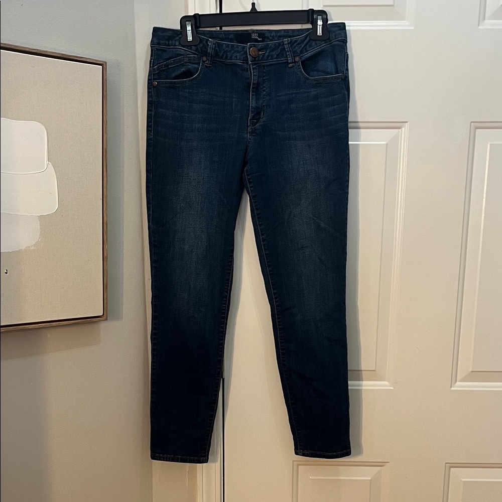 1822 Denim Dark Wash Ankle Jeans